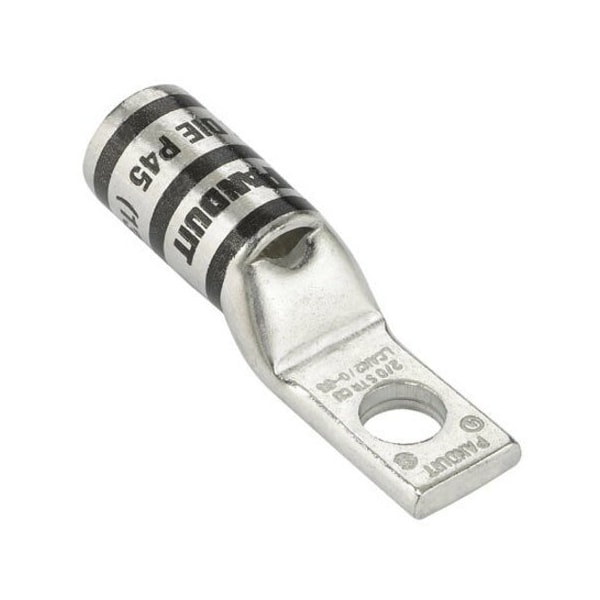 Panduit One-Hole Compression Lug, 300 kcmil Max, Standard Barrel, Copper, White LCAN300-38-X - main